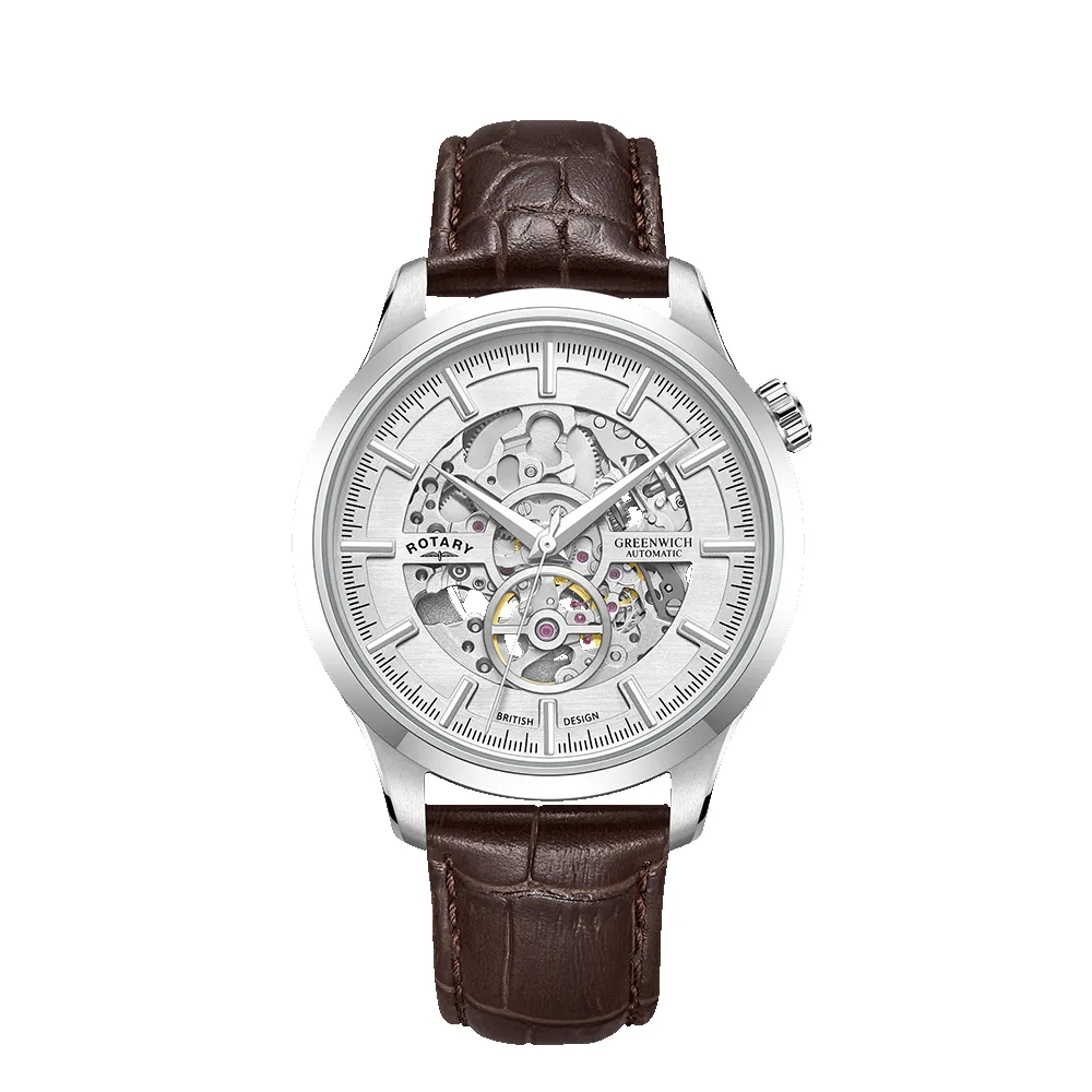 EX-SAMPLE - Rotary Greenwich Skeleton Watch - GS02945/06 sold by Rotary Watches