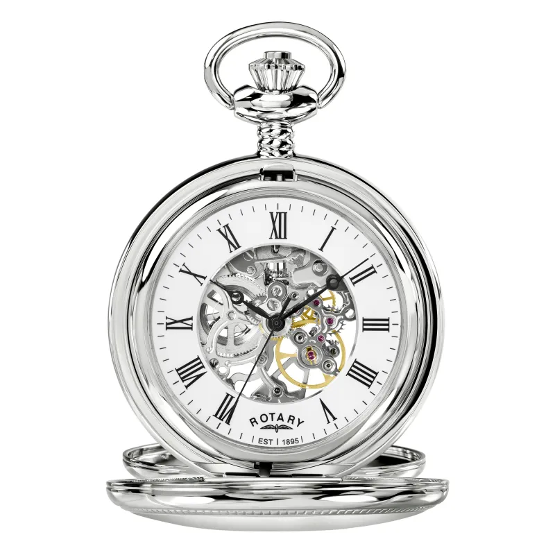 EX-SAMPLE - Rotary Heritage Pocket Watch - RP00726/01 made by Rotary Watches