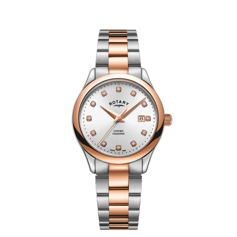 Rotary Contemporary Diamond Set Watch - LB05094/70/D made by Rotary Watches