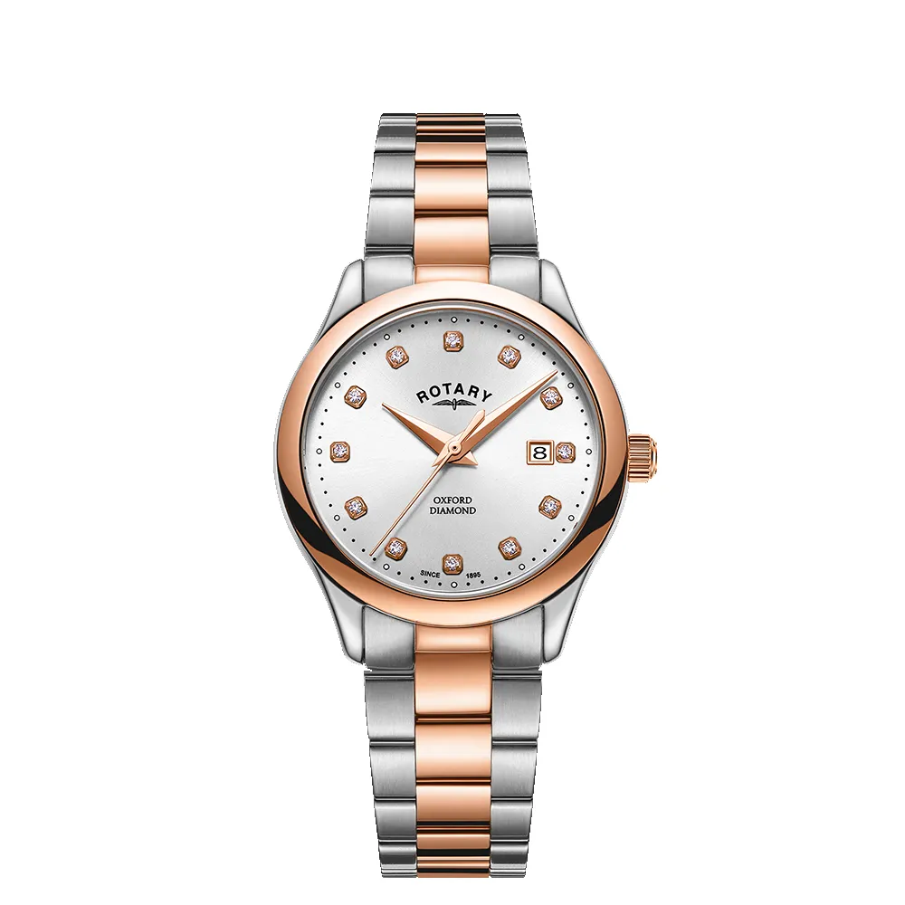 Rotary Contemporary Diamond Set Watch - LB05094/70/D sold by Rotary Watches