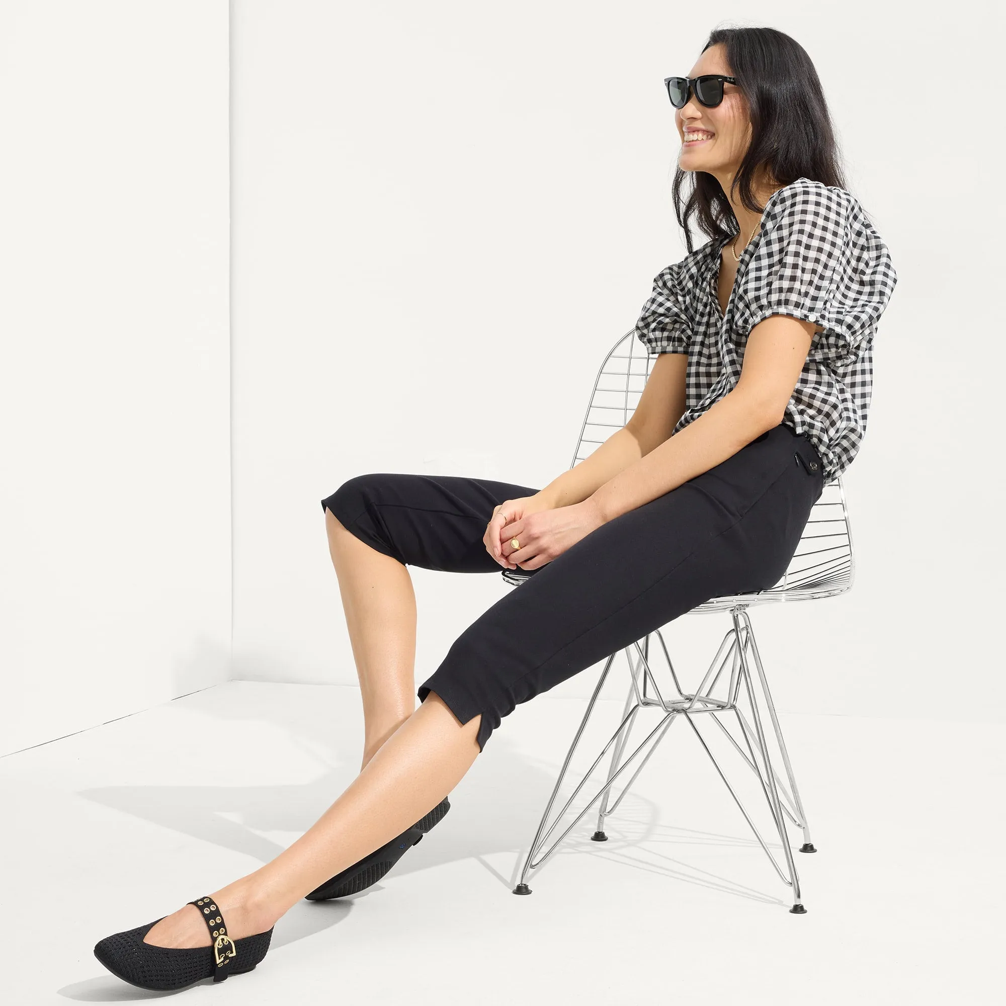 The Max Buckle Mary Jane - Black Mesh sold by Rothy's product image thumbnail 4