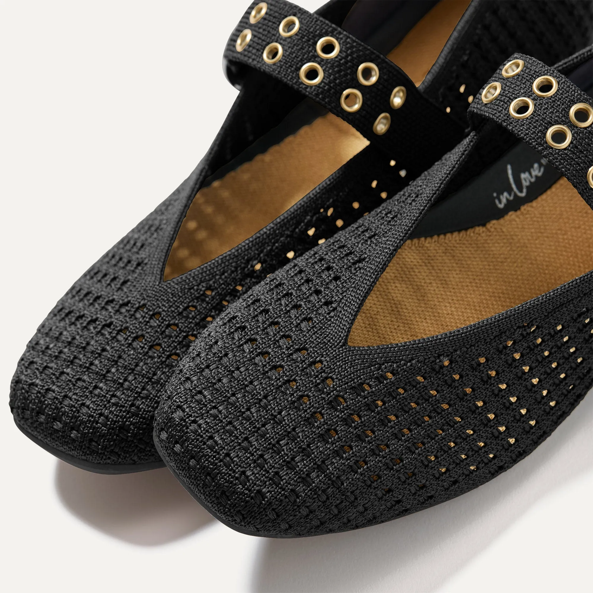 The Max Buckle Mary Jane - Black Mesh sold by Rothy's product image thumbnail 2