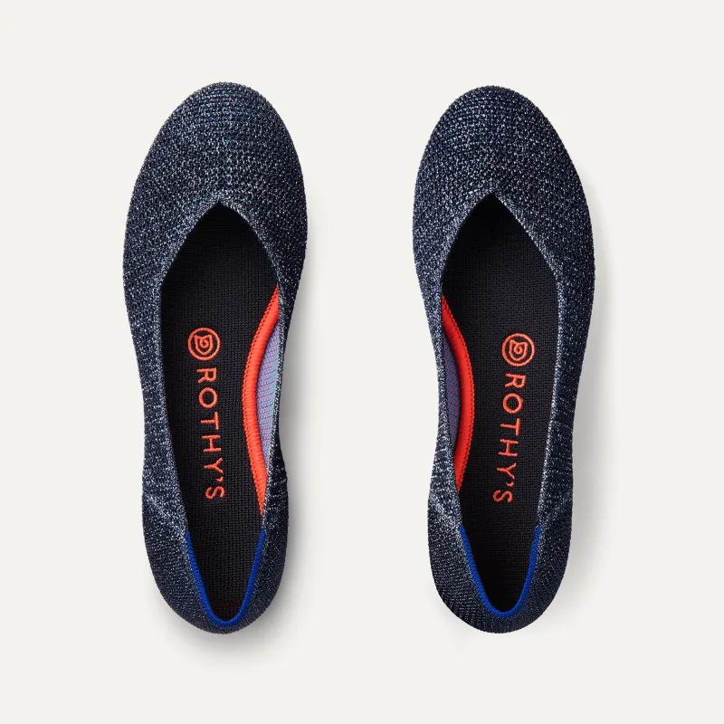 The Flat - Metallic Lattice Stitch sold by Rothy's