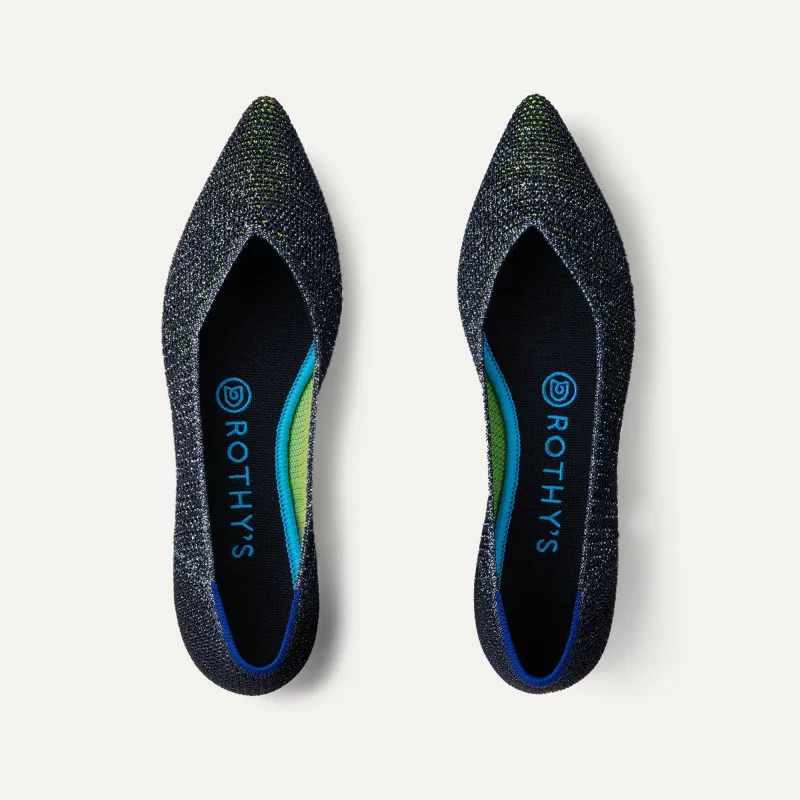 The Point - Metallic Lattice Stitch sold by Rothy's