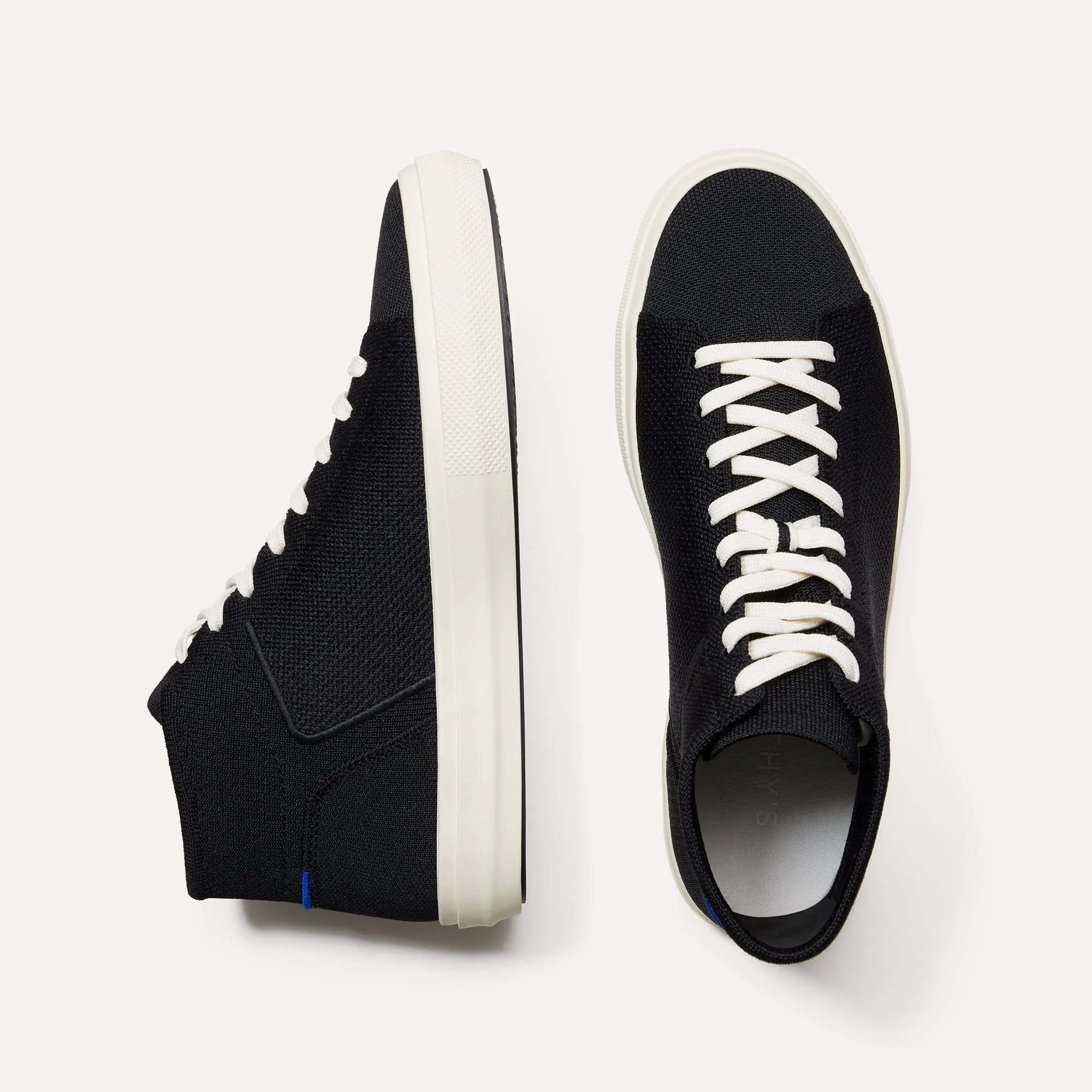The Men's High Top Sneaker - Black sold by Rothy's product image thumbnail 4