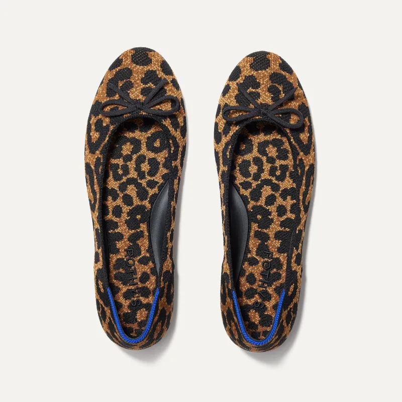 The Ballet Flat - Classic Leopard sold by Rothy's