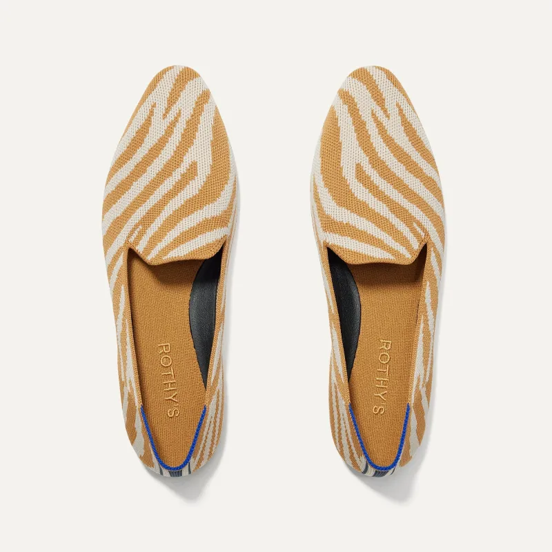 The Almond Loafer - Brown Zebra sold by Rothy's