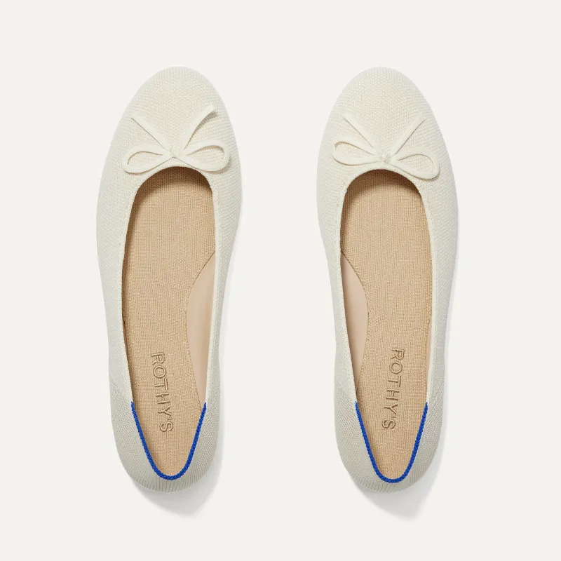 The Ballet Flat - Gardenia sold by Rothy's