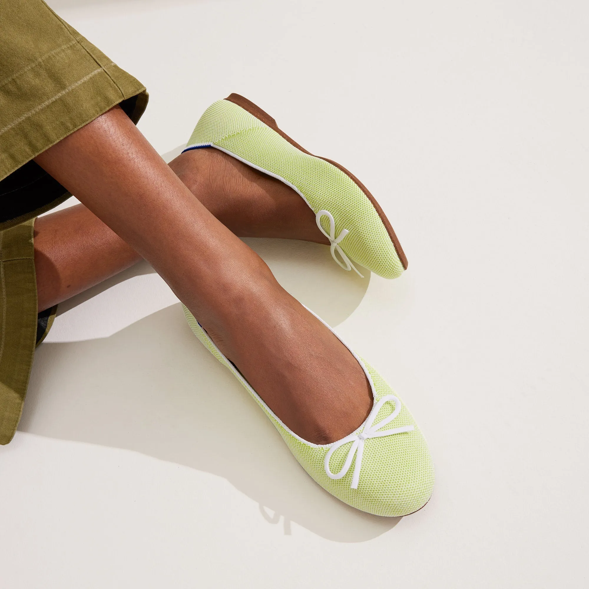 The Ballet Flat - Chartreuse sold by Rothy's product image thumbnail 2