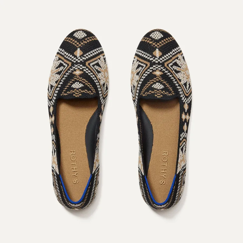 The Lounge Loafer - Dark Boho sold by Rothy's