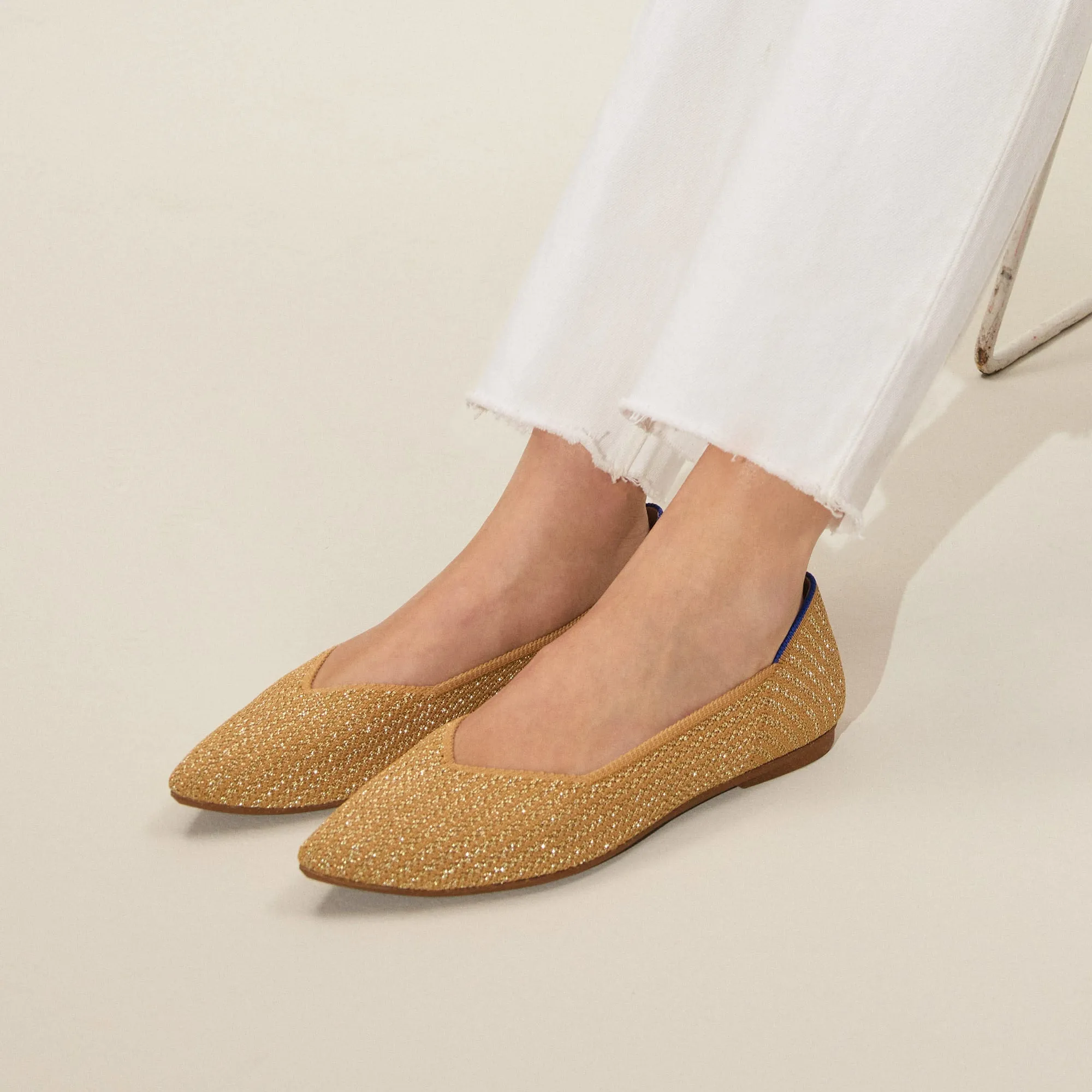 The Point II - Gold Stripe sold by Rothy's product image thumbnail 3