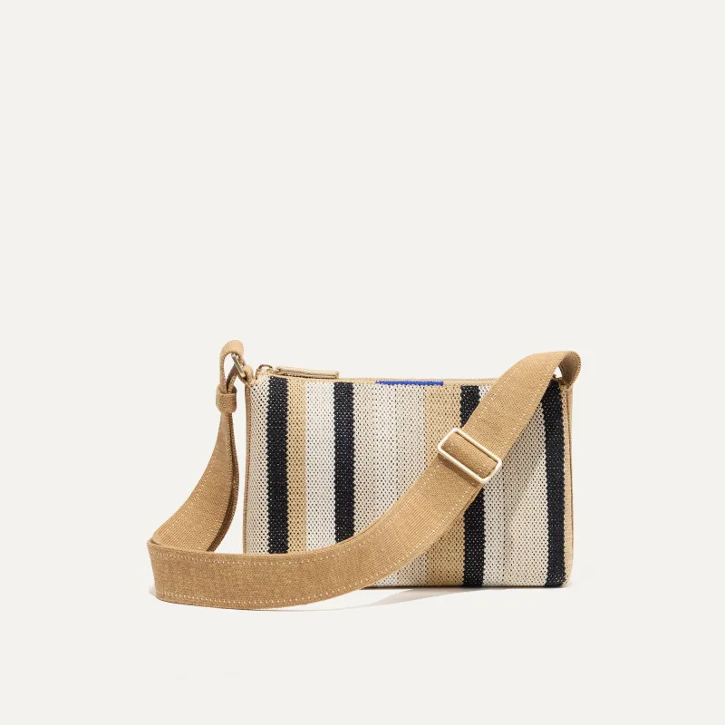 The Casual Crossbody - Coco Stripe made by Rothy's