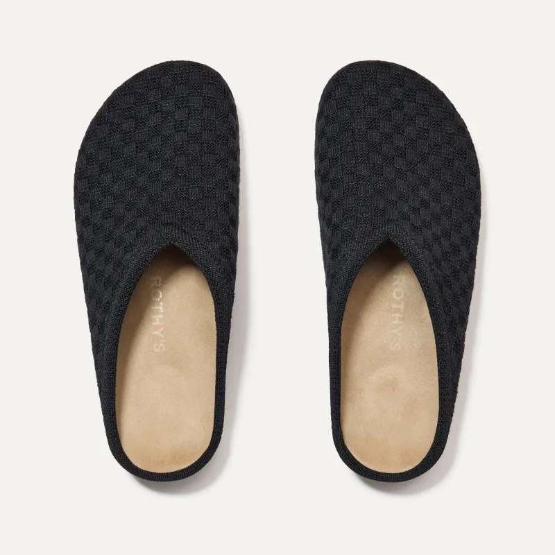 The Casual Clog - Black Sand sold by Rothy's