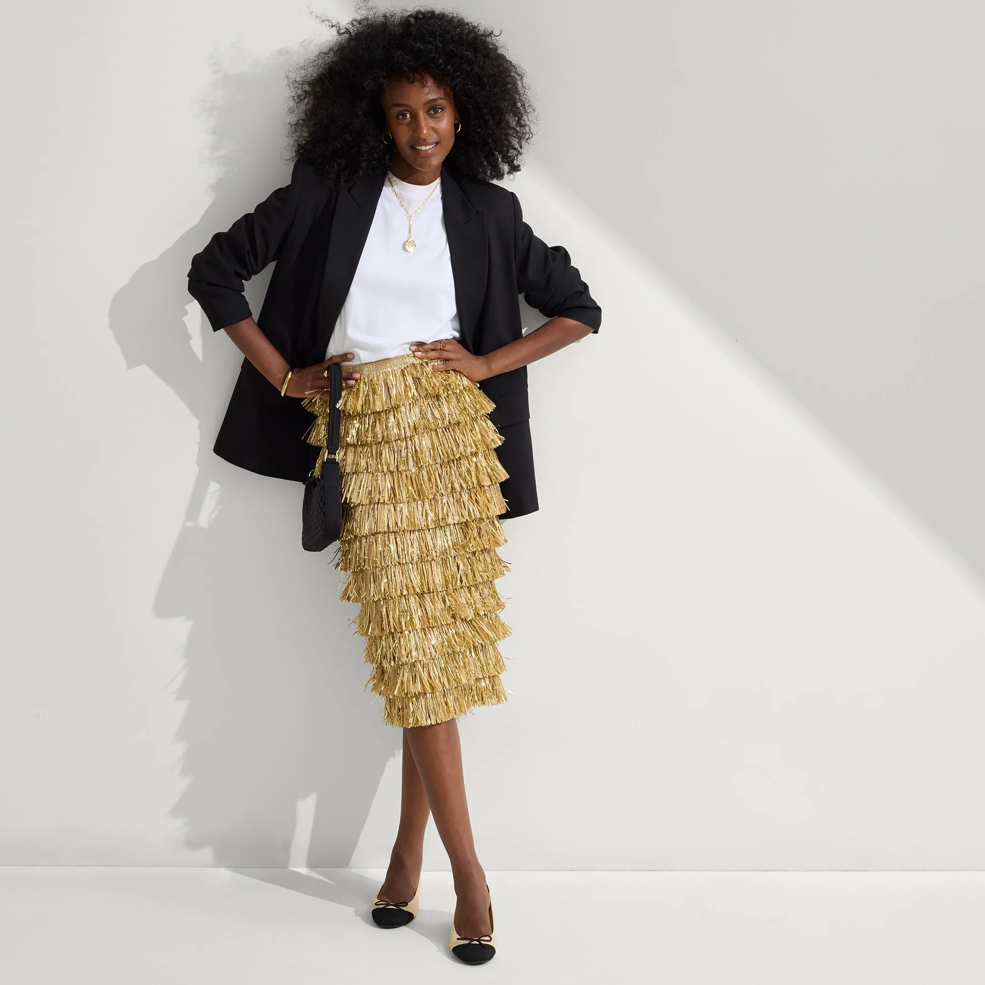 The Ballet Flat - Cream Captoe sold by Rothy's product image thumbnail 3