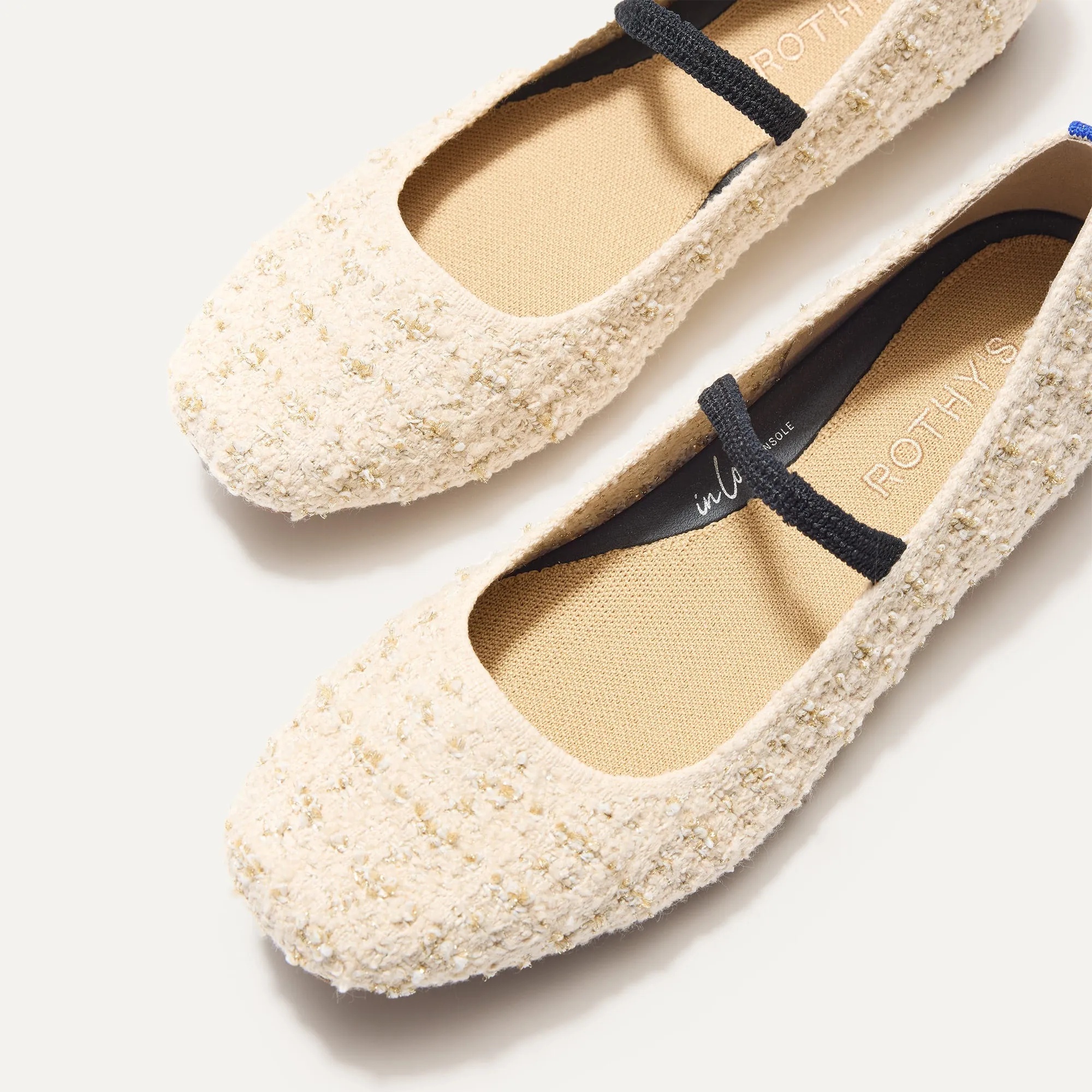 The Max Square Mary Jane - Pearl Bouclé sold by Rothy's product image thumbnail 2