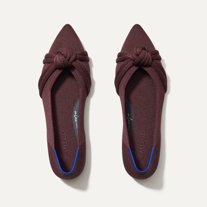 The Knot Point II - Dark Chocolate sold by Rothy's