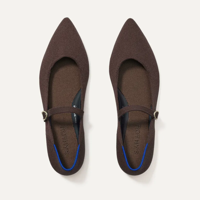 The Point Mary Jane II - Chocolate sold by Rothy's