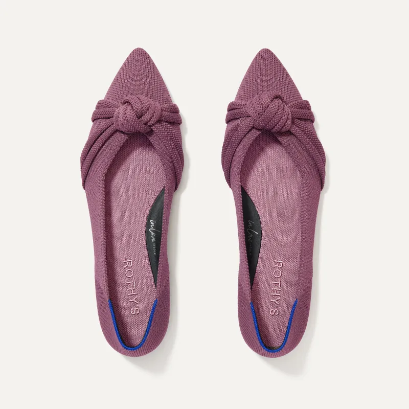 The Knot Point II - Mauve sold by Rothy's