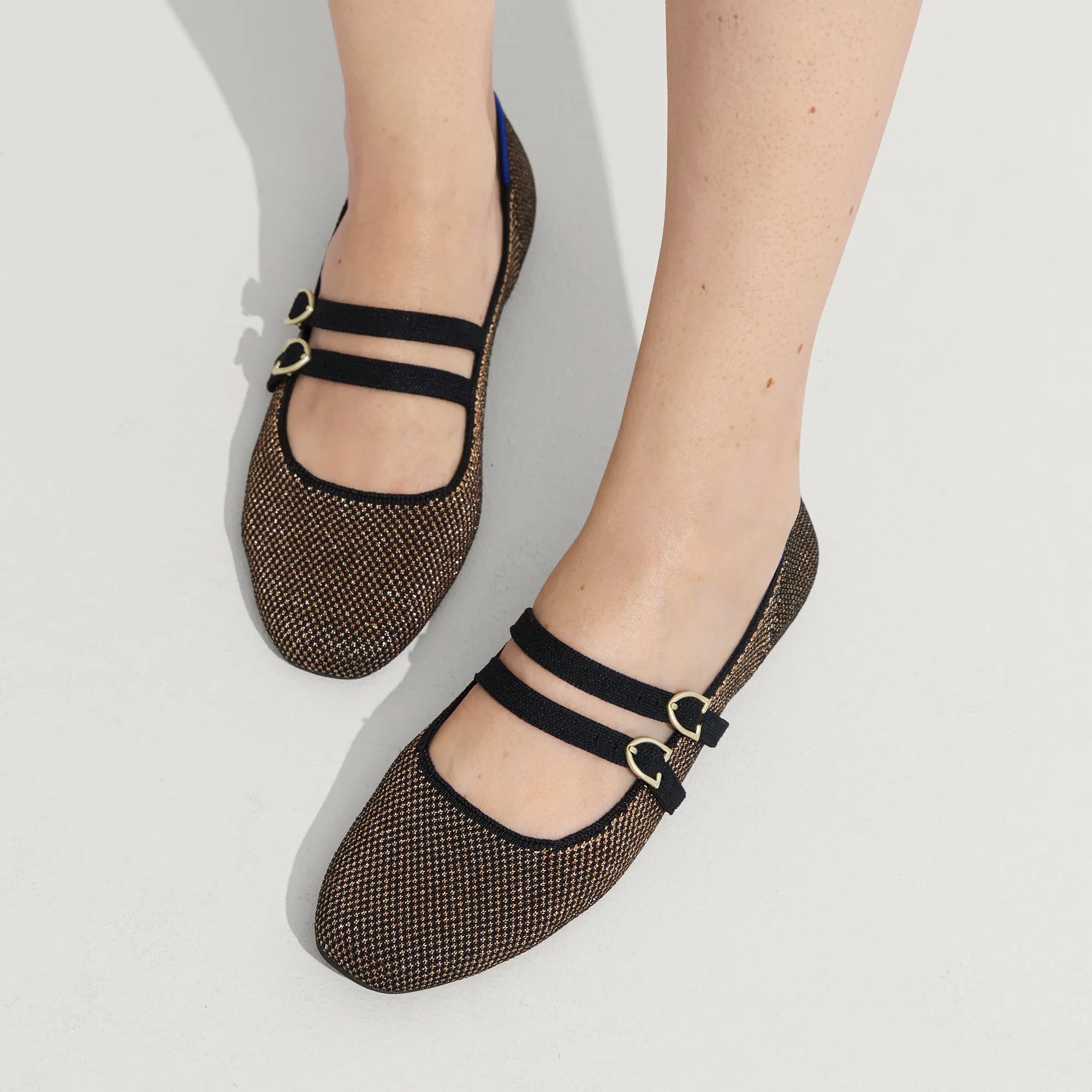 The Double Buckle Mary Jane - Bronzite sold by Rothy's product image thumbnail 3