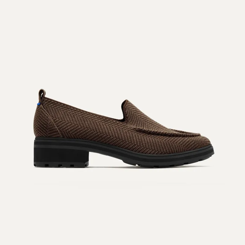 The Lug Loafer - Brown Herringbone sold by Rothy's
