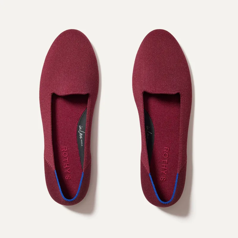 The Lounge Loafer - Cabernet sold by Rothy's
