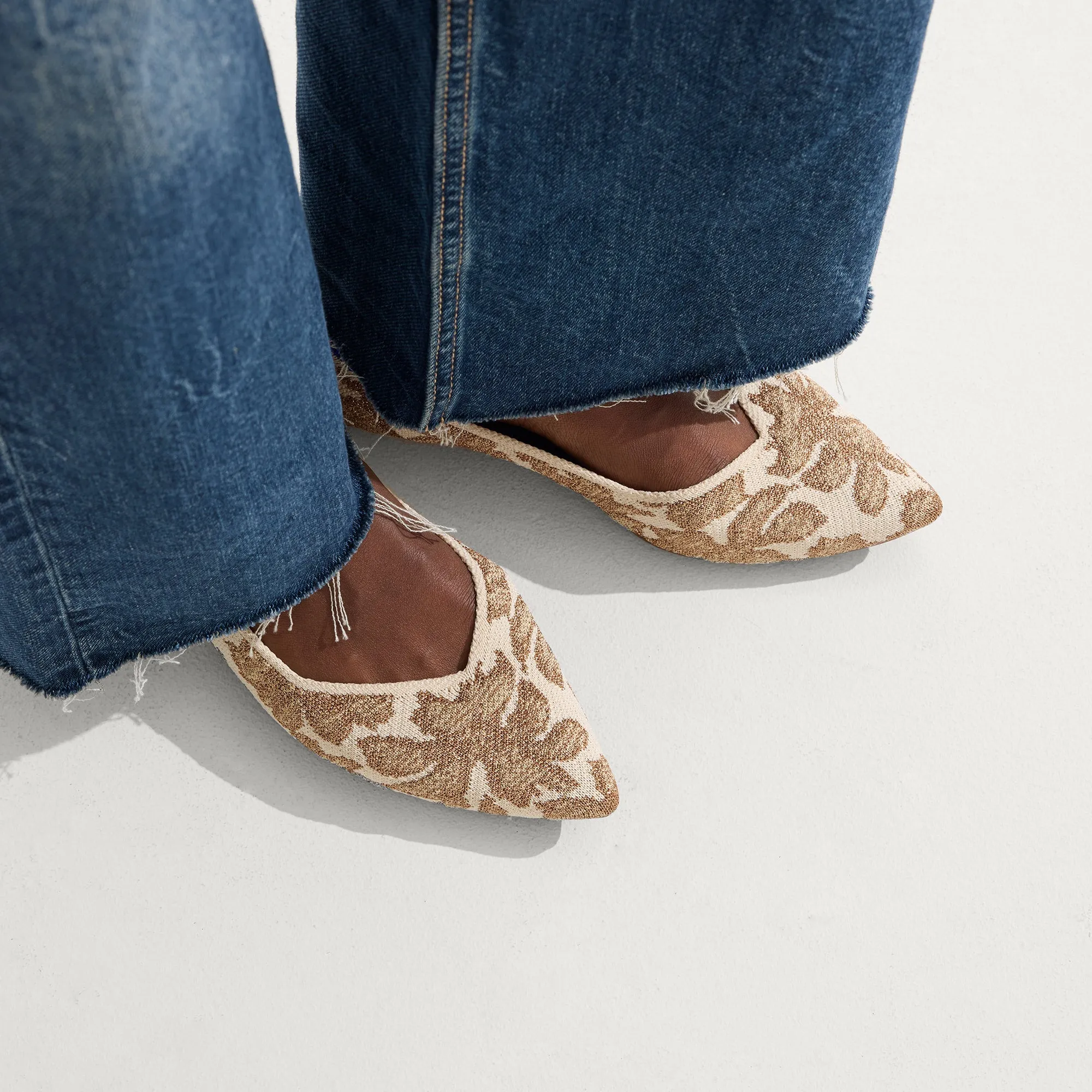 The Point II - Gold Chantilly sold by Rothy's product image thumbnail 3