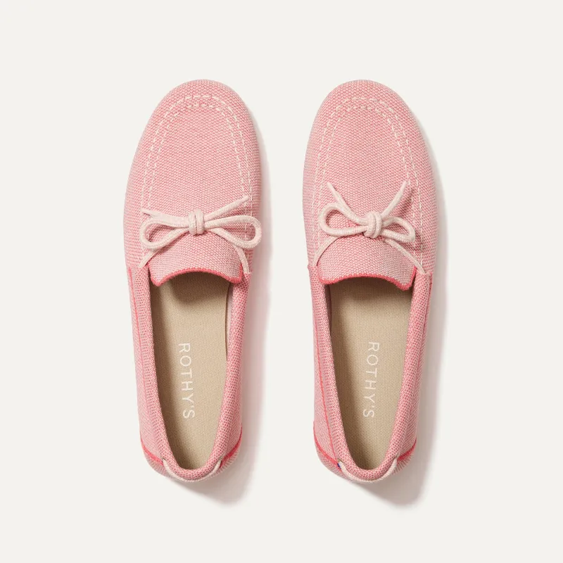 The Boat Shoe - Sunbaked Pink sold by Rothy's
