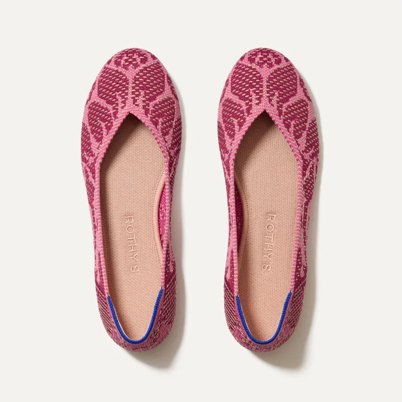 The Flat - Pink Bouquet sold by Rothy's