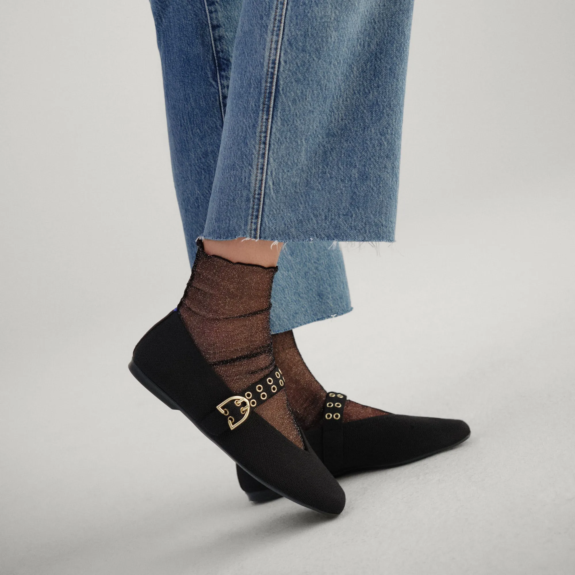 The Max Buckle Mary Jane - Black sold by Rothy's product image thumbnail 3