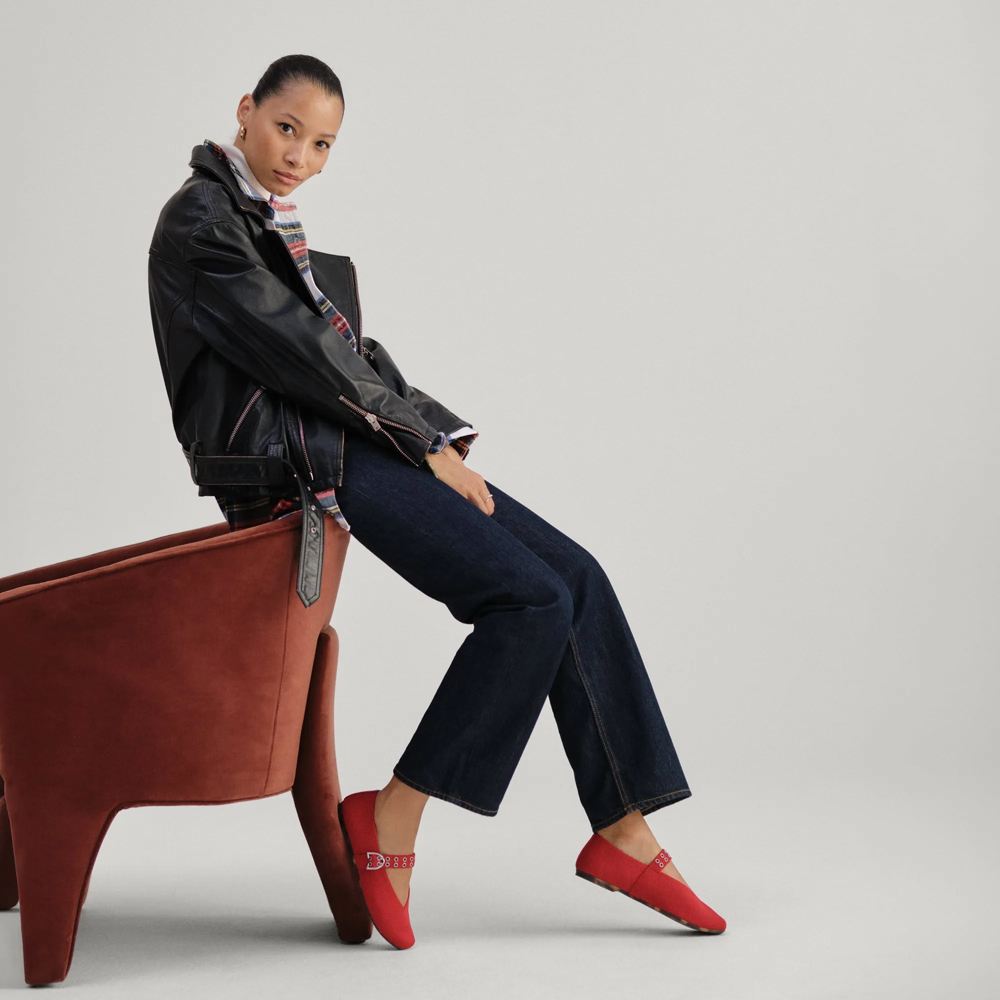 The Max Buckle Mary Jane - Cherry sold by Rothy's product image thumbnail 4