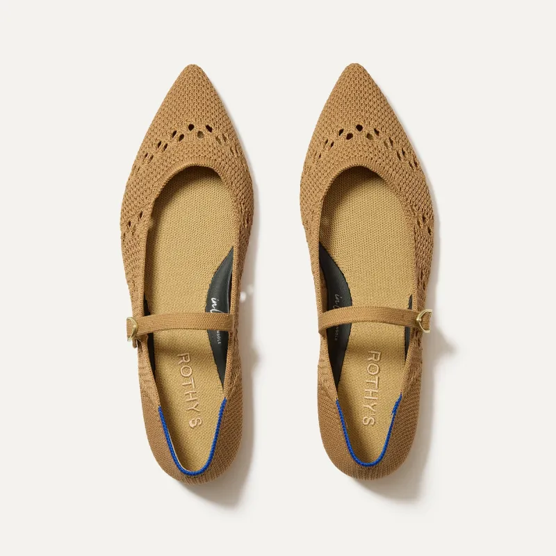 The Point Mary Jane II - Wren Crochet sold by Rothy's