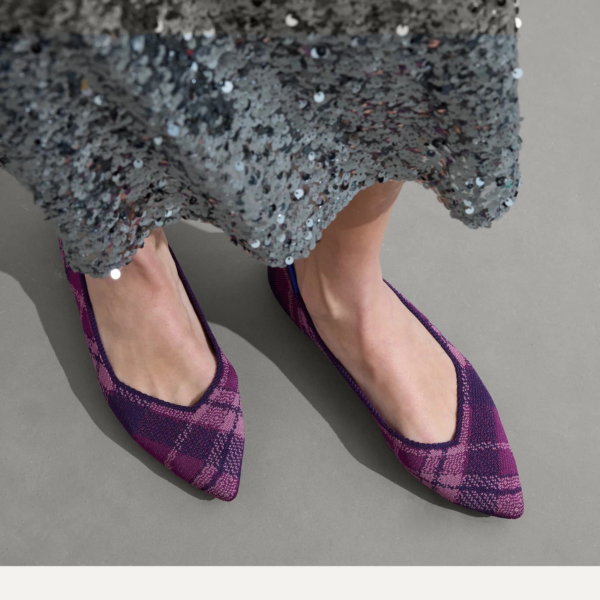 The Point II - Purple Plaid sold by Rothy's product image thumbnail 2
