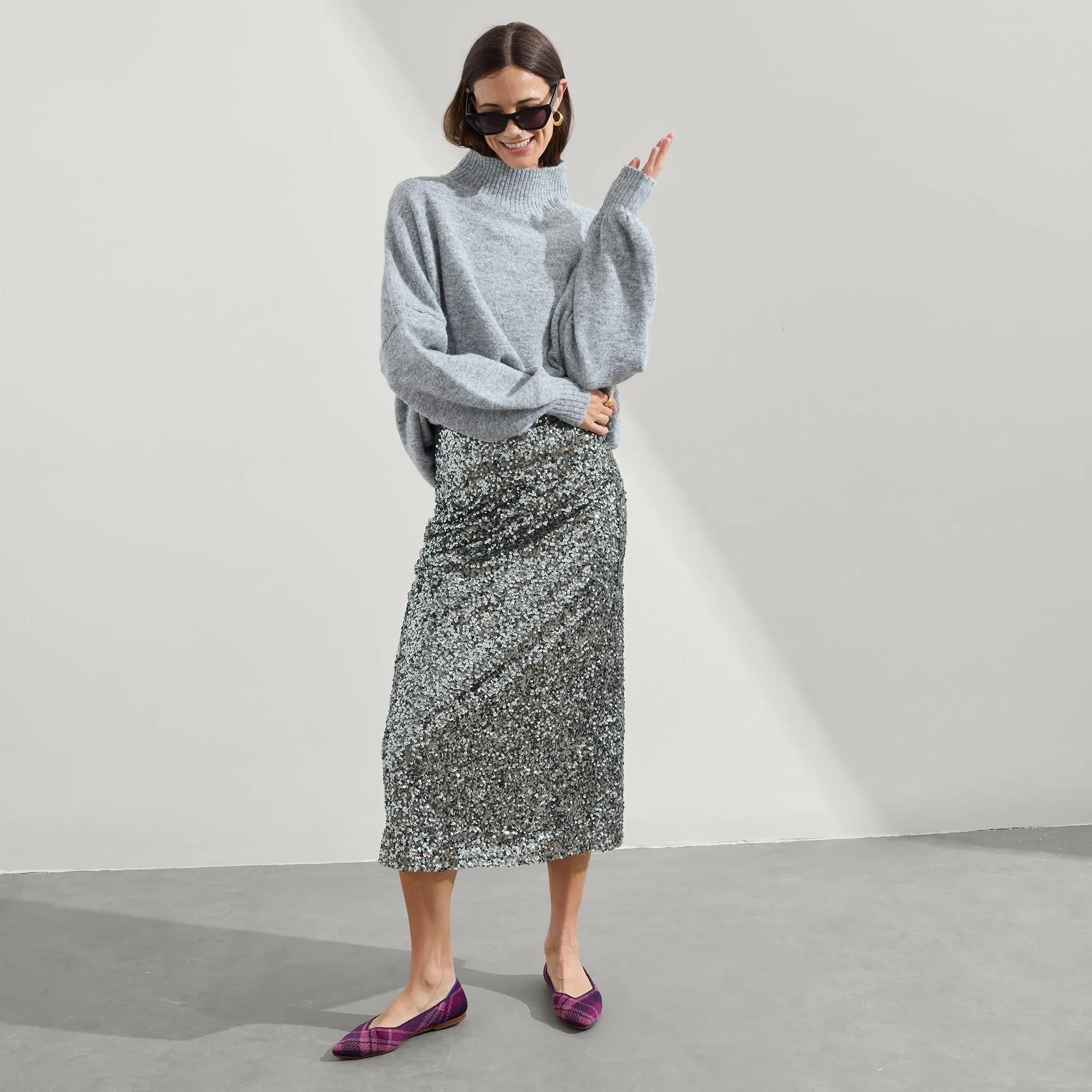 The Point II - Purple Plaid sold by Rothy's product image thumbnail 3