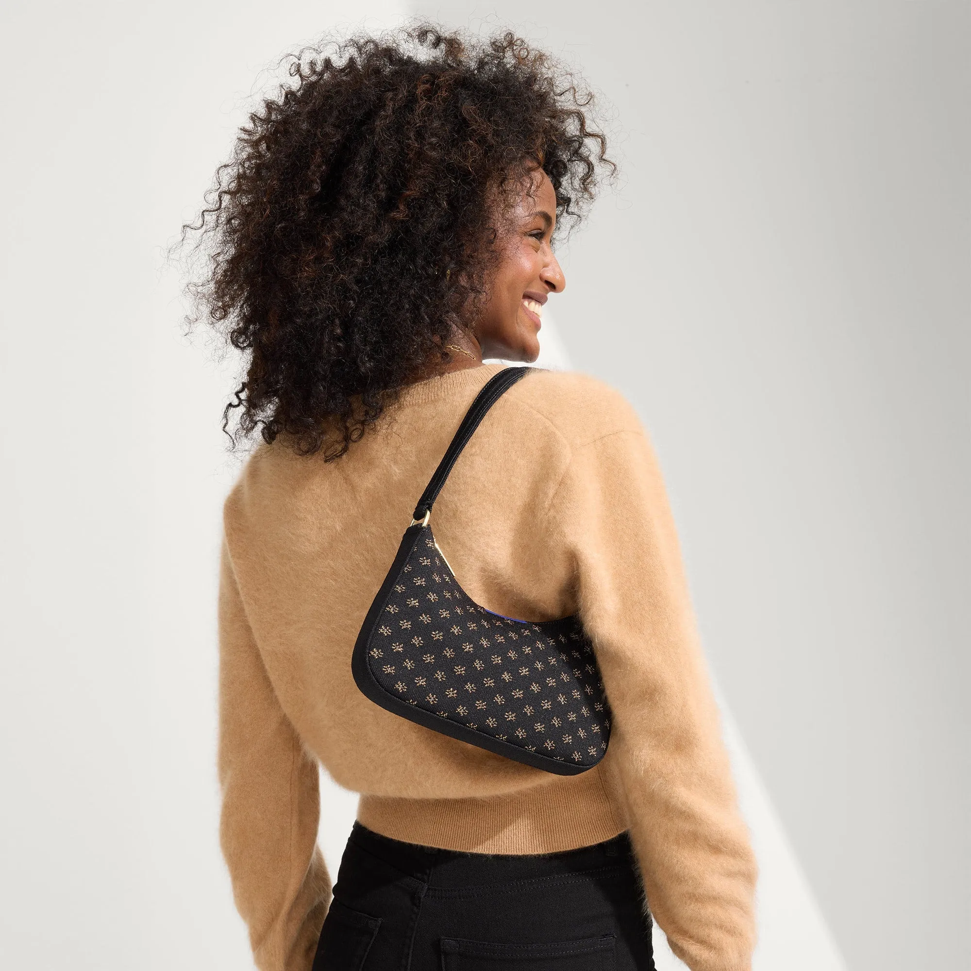 The Mini Shoulder Bag - Daisy Sparkle sold by Rothy's product image thumbnail 4