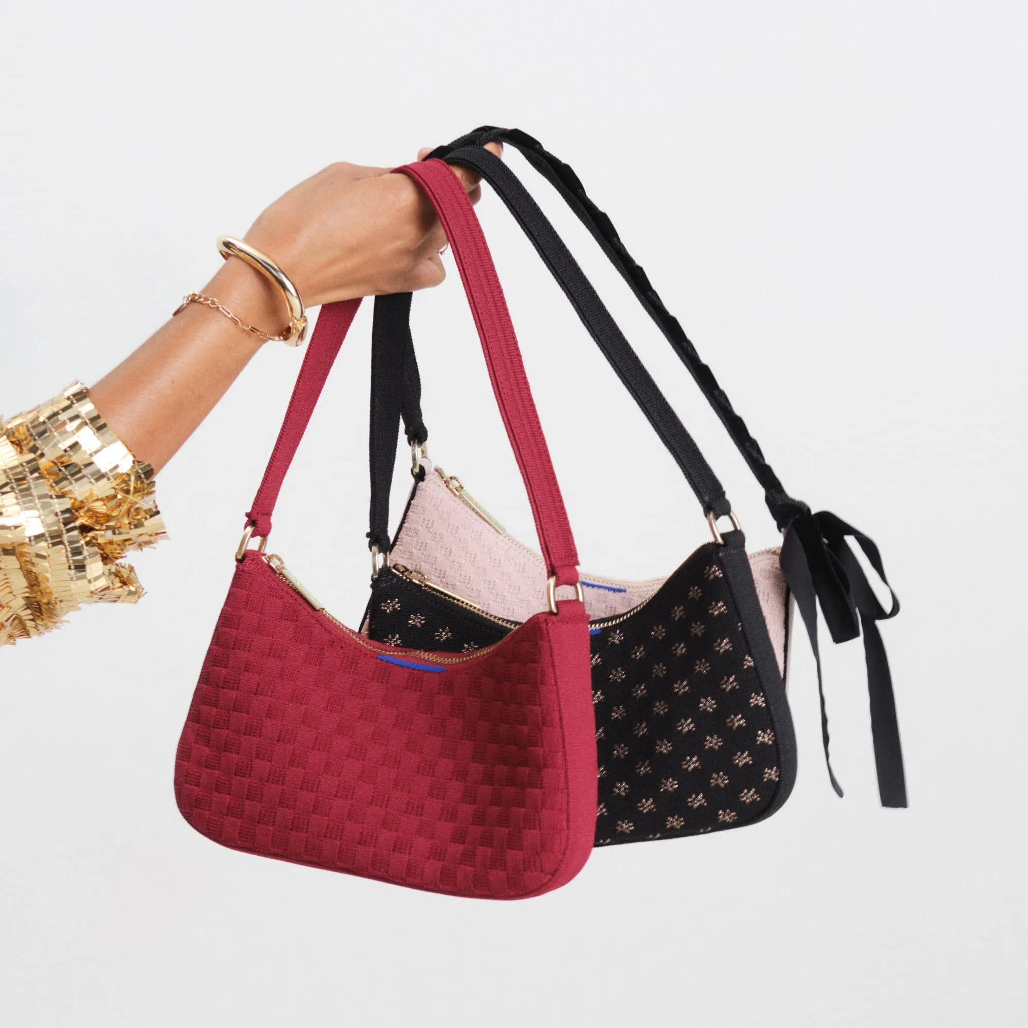 The Mini Shoulder Bag - Daisy Sparkle sold by Rothy's product image thumbnail 3