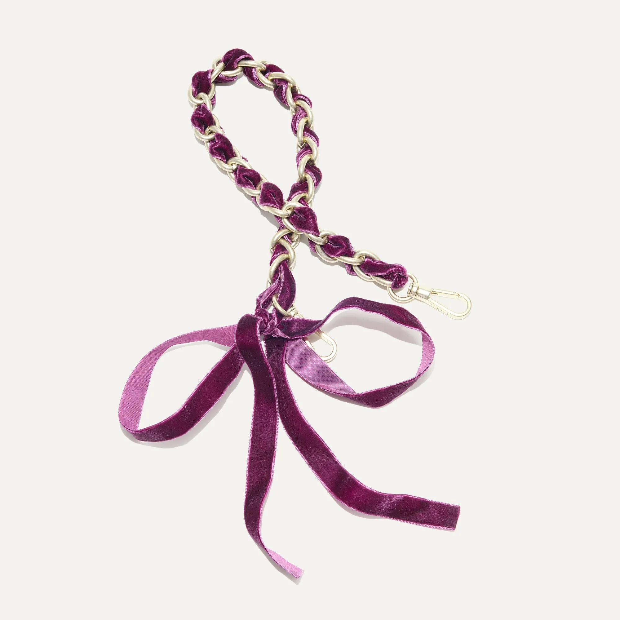 The Shoulder Strap - Velvet Plum Chain sold by Rothy's