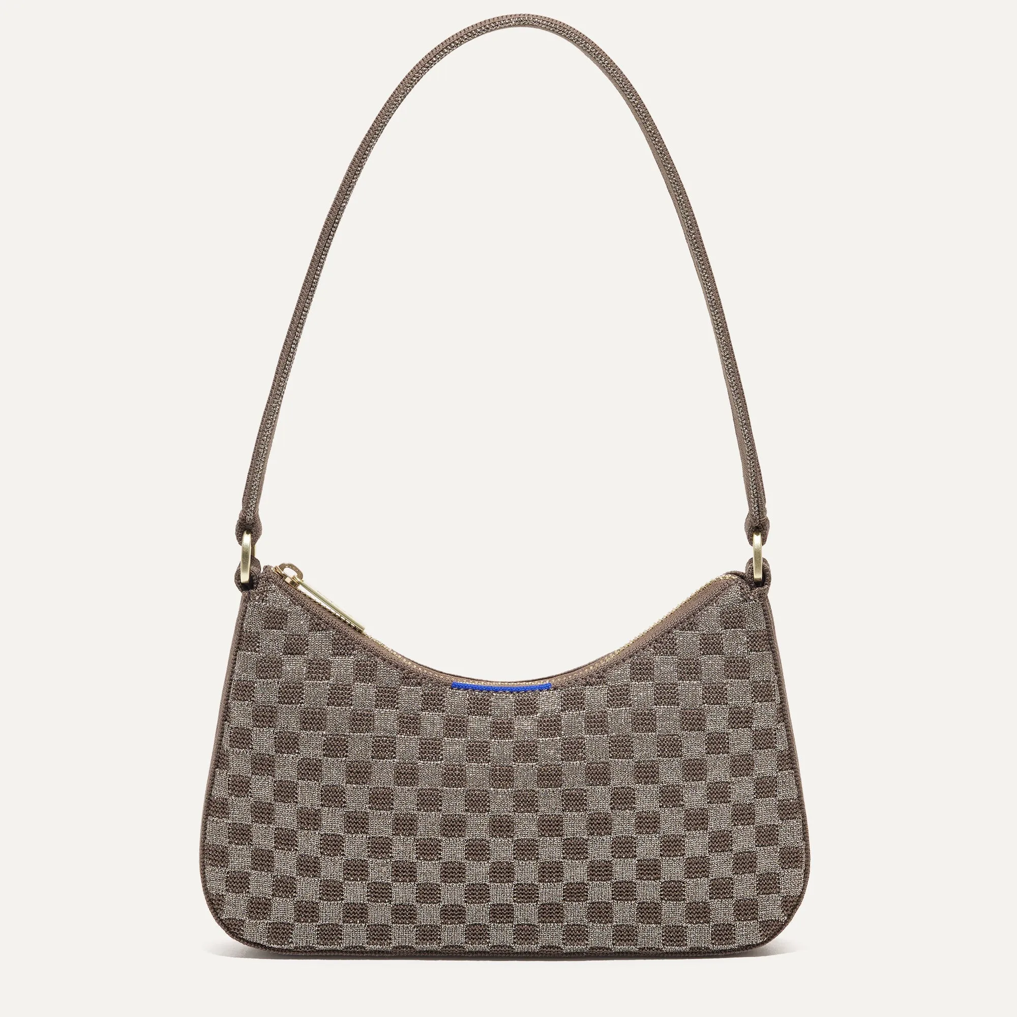 The Mini Shoulder Bag - Light Pewter sold by Rothy's product image thumbnail 2