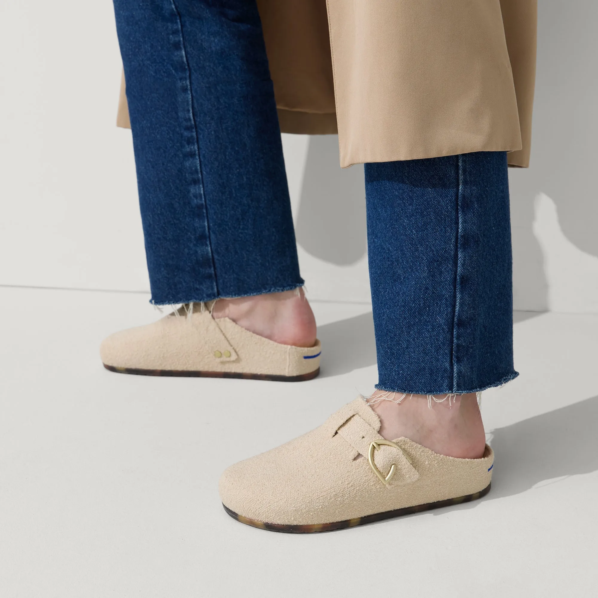 The Buckle Clog - Honeybun Bouclé sold by Rothy's product image thumbnail 3