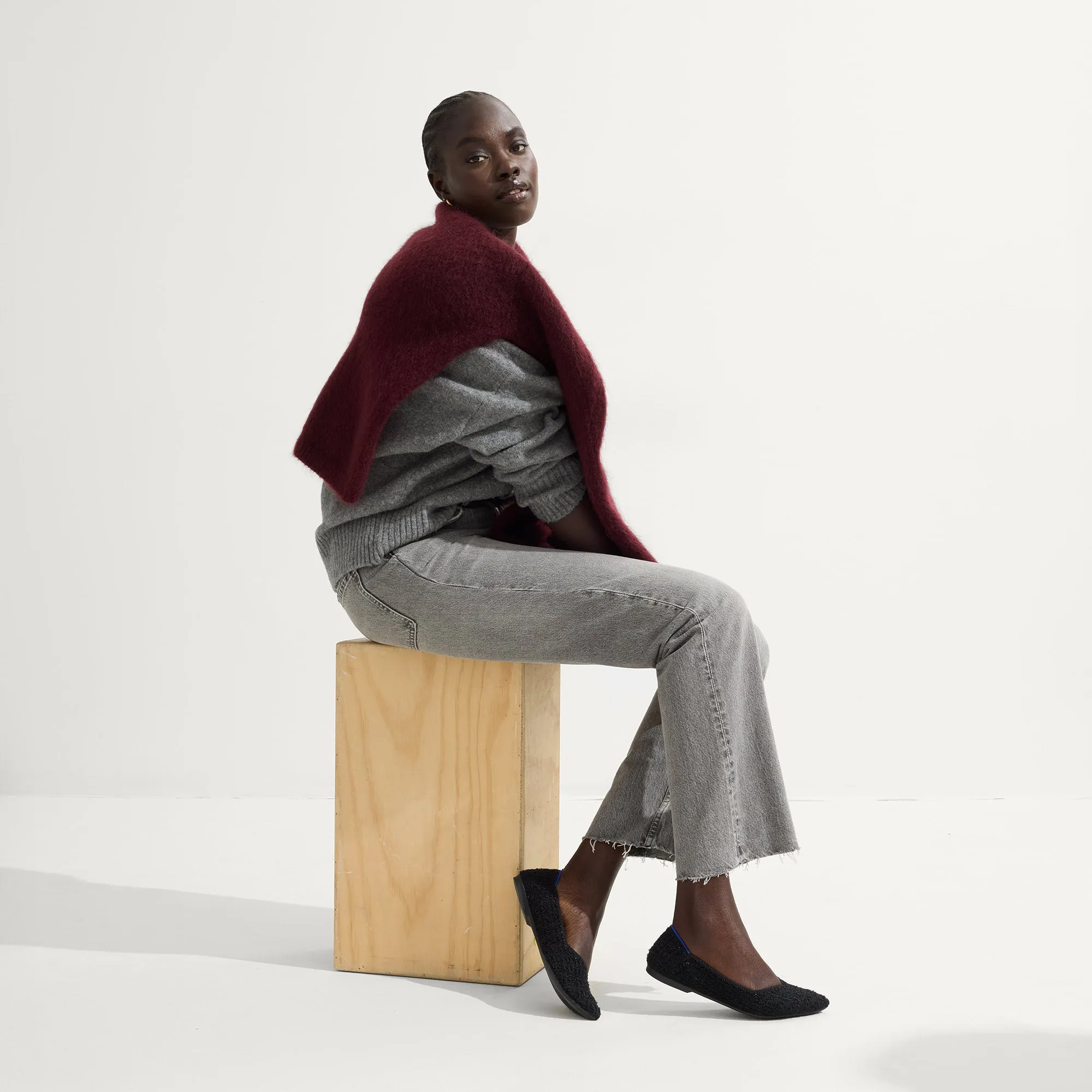 The Point II - Black Bouclé sold by Rothy's product image thumbnail 4