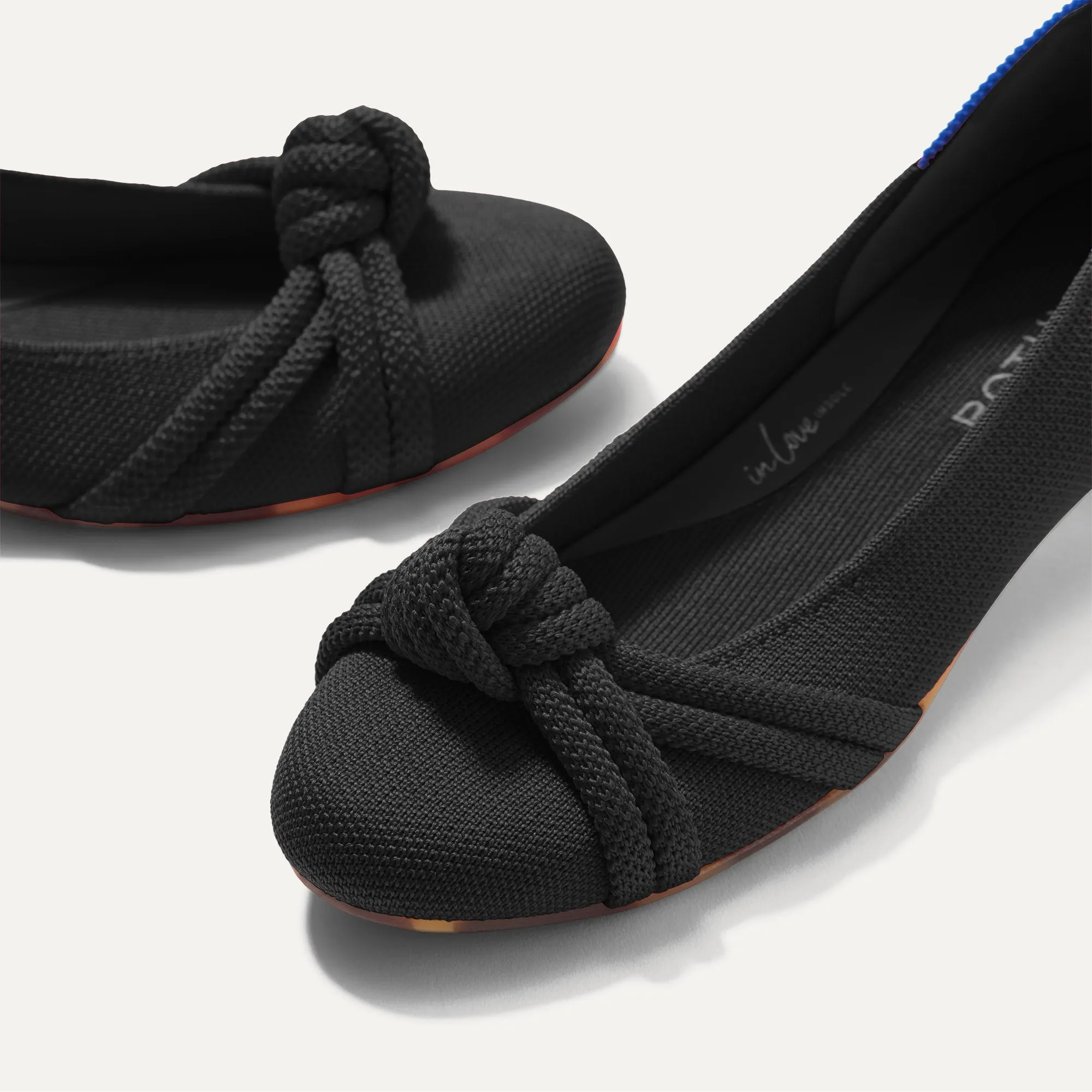 The Knot Ballet Flat - Black sold by Rothy's product image thumbnail 2