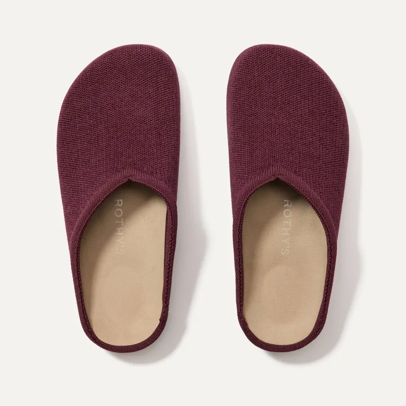 The ReVelvet™ Casual Clog - ReVelvet™ Syrah sold by Rothy's