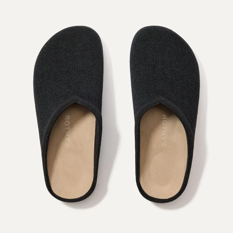 The ReVelvet™ Casual Clog - ReVelvet™ Black sold by Rothy's