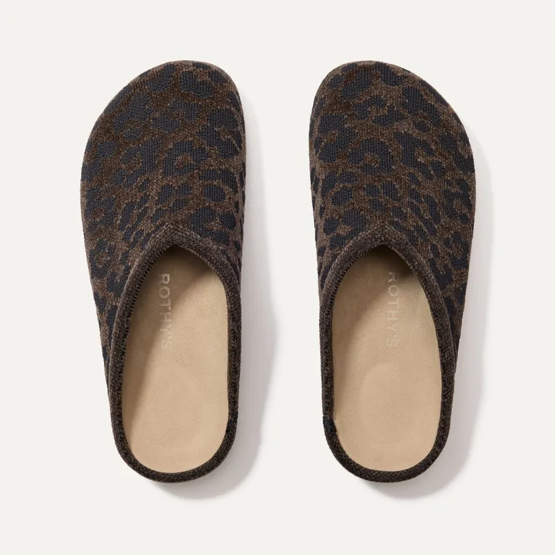 The ReVelvet™ Casual Clog - ReVelvet™ Cheetah sold by Rothy's
