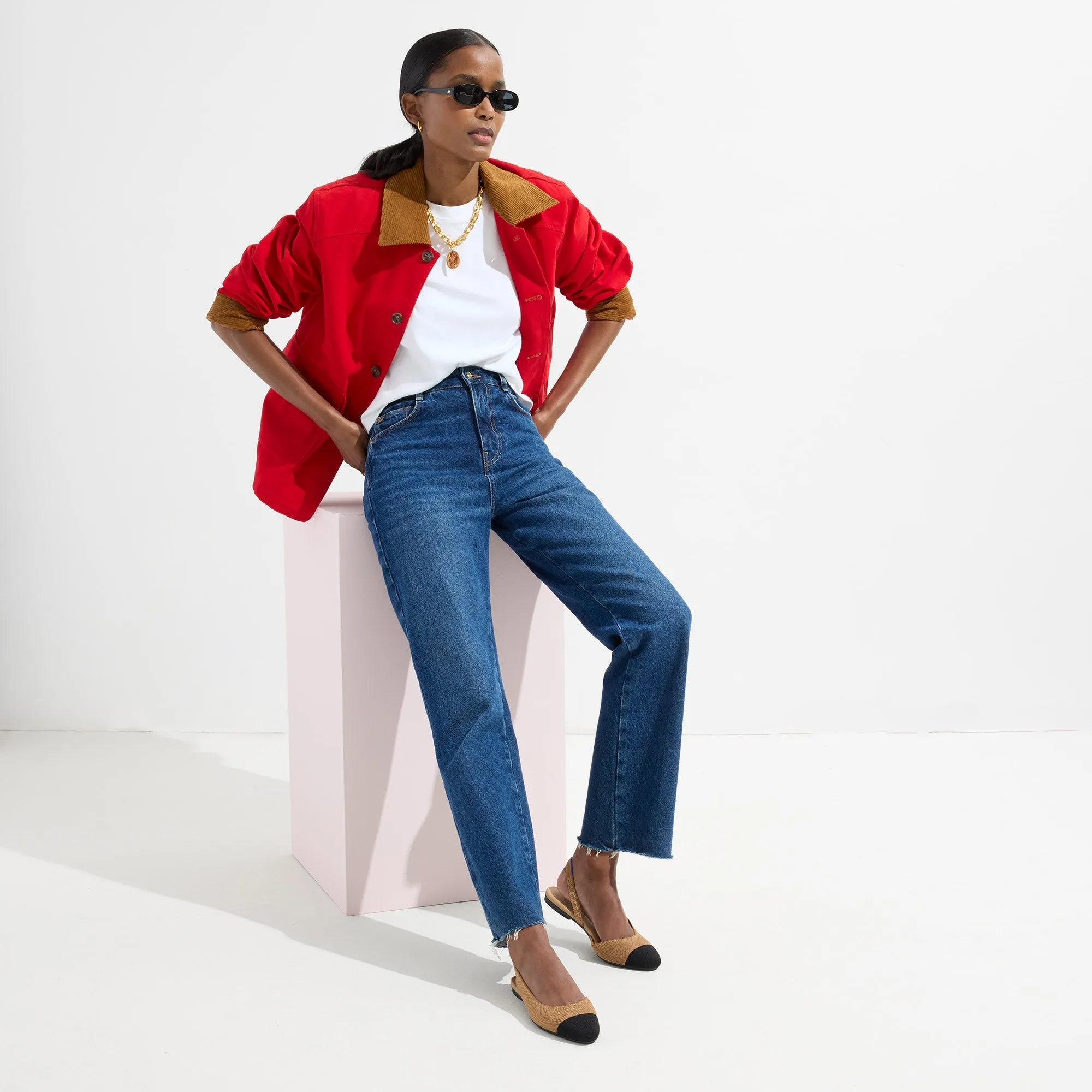 The Almond Slingback - Tawny Captoe sold by Rothy's product image thumbnail 3