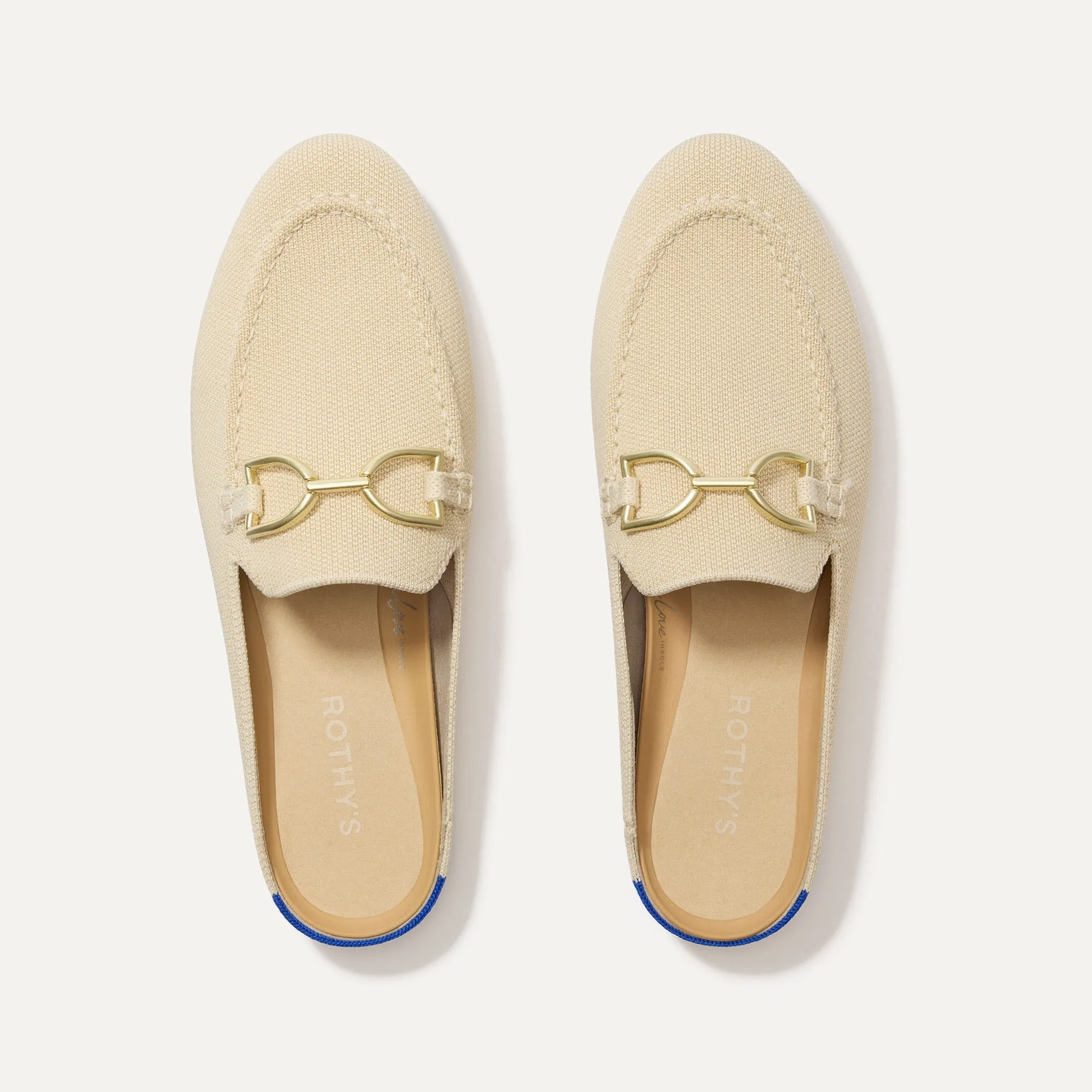 The Double Bit Loafer Mule - Sandstone sold by Rothy's