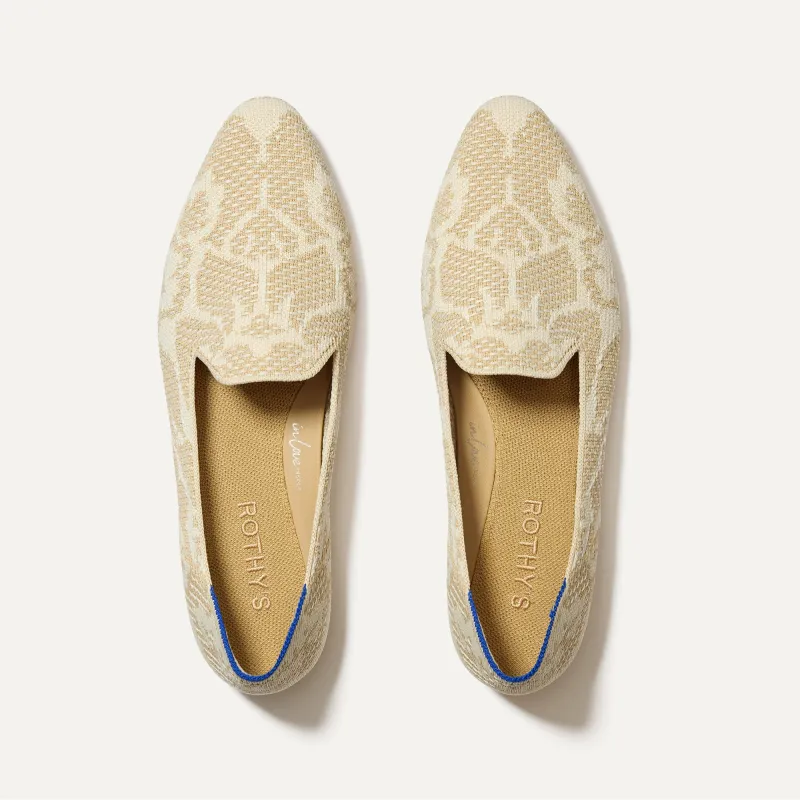 The Almond Loafer - Pearl Bouquet sold by Rothy's