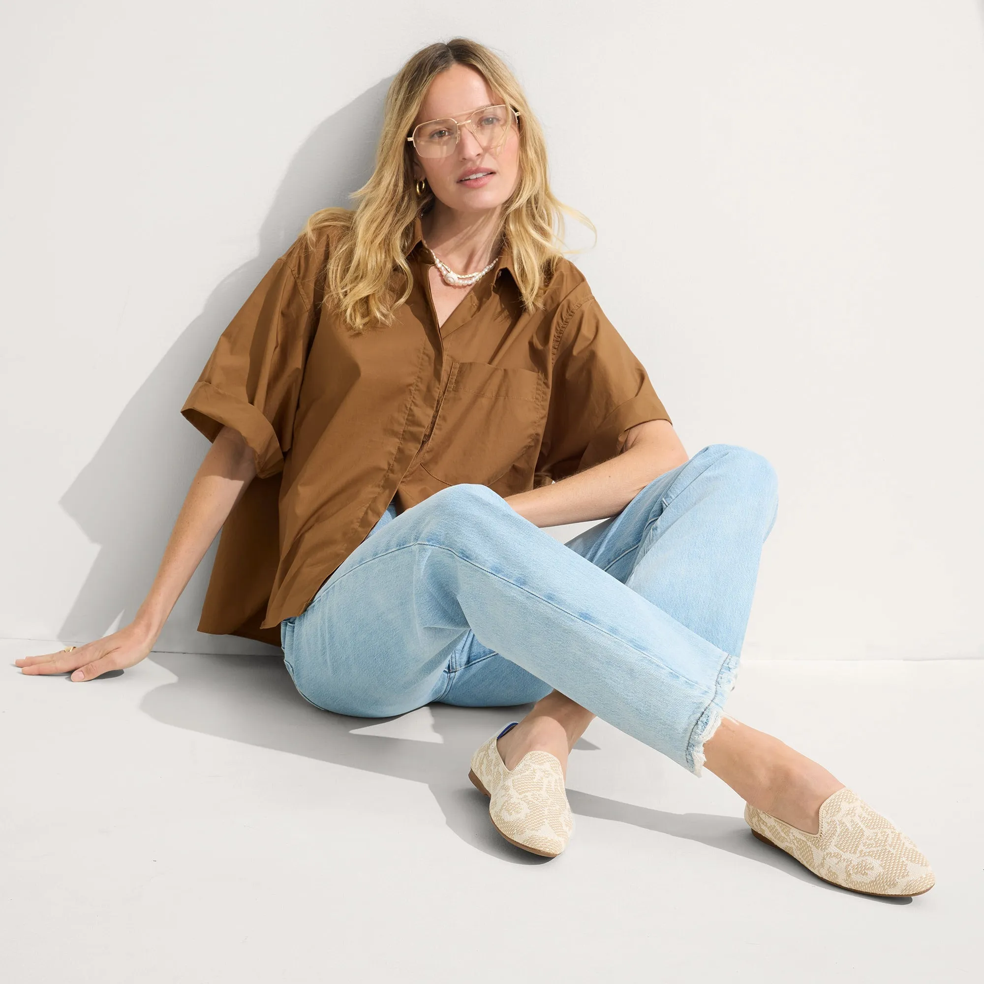 The Almond Loafer - Pearl Bouquet sold by Rothy's product image thumbnail 4