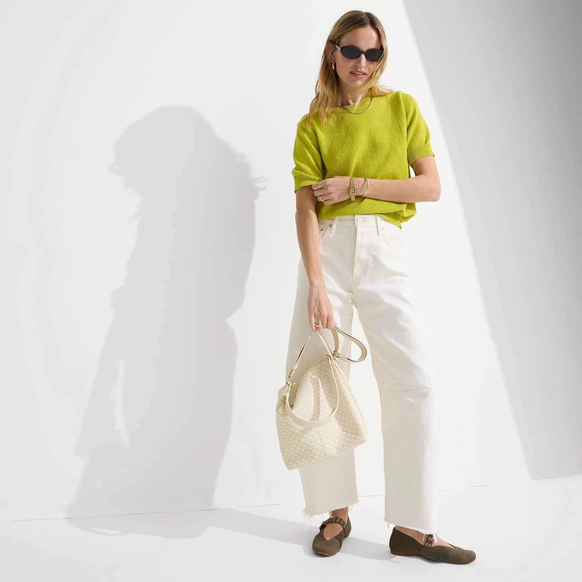 The Mini Zip Bucket - White Sand sold by Rothy's product image thumbnail 4