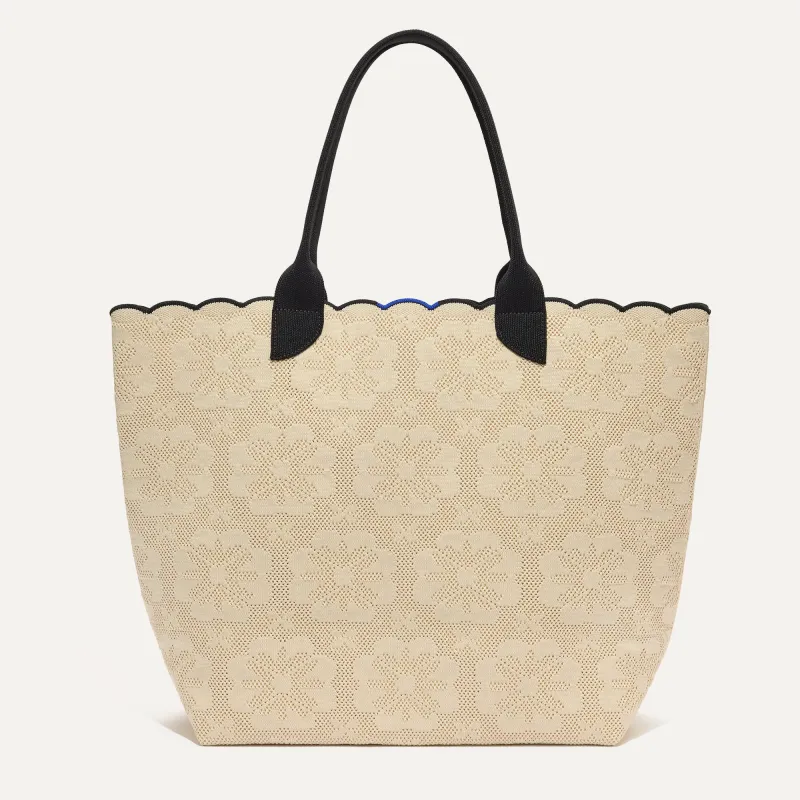 The Lightweight Tote - Ivory Carnation sold by Rothy's