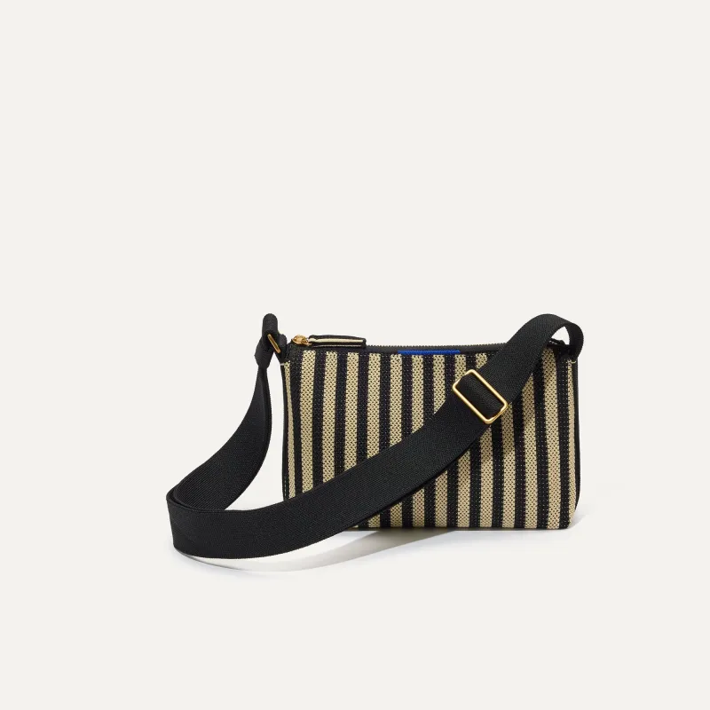 The Casual Crossbody - Black Tie made by Rothy's